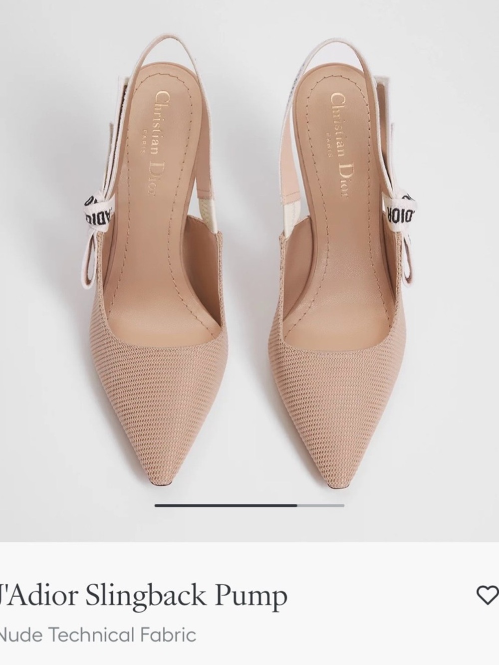 Dior Pink Blush J'Adior Slingback Pointed Toe Pump - 8.5 - Picture 3 of 14